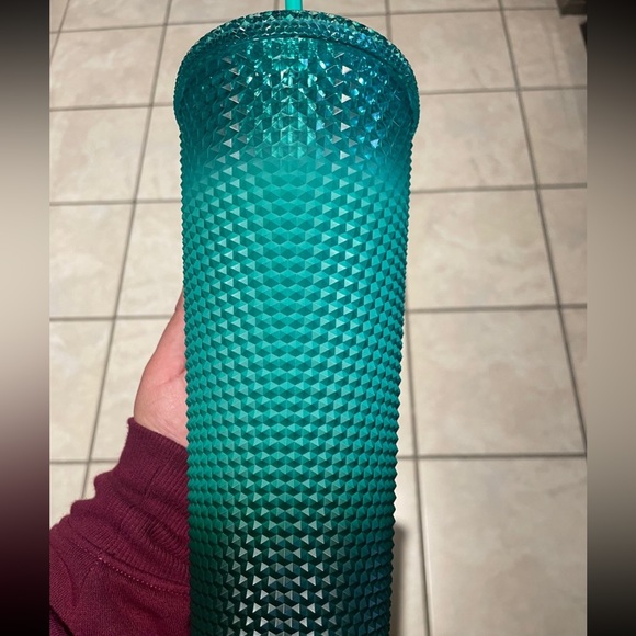 Green ombré studded Starbucks cup - Picture 5 of 5